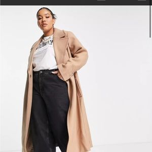 NWT ASOS Heavy camel coat